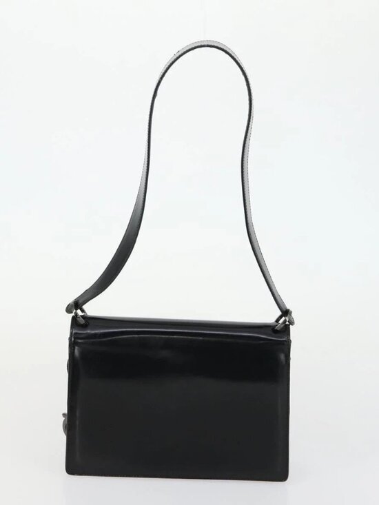 Salvatore Ferragamo Shoulder Bag Nylon Leather 3 Set Black Beige Auth bs31740 - Picture 6 of 16